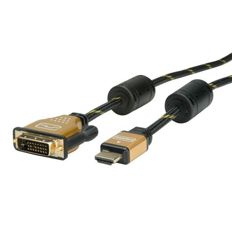 Roline Gold Monitor Cable Dvi Hdmi Dual Link M M M