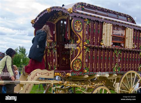 Gypsy Traveler Vardo Caravan Stock Photo Alamy