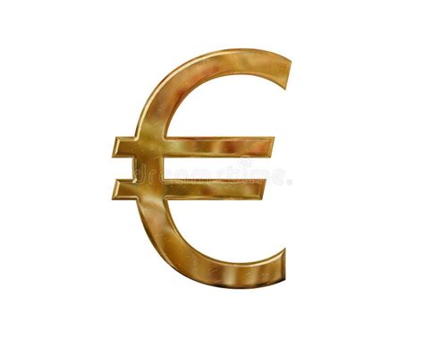 Euro Segno Dell Oro Su Una Catena Del Bicromato Di Potassio