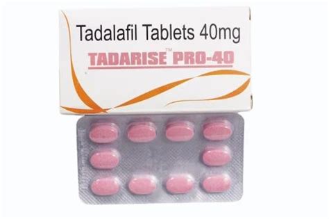 Tadarise Pro 40 Mg Tablets At Rs 80 Stripe Tadalafil Tablets In