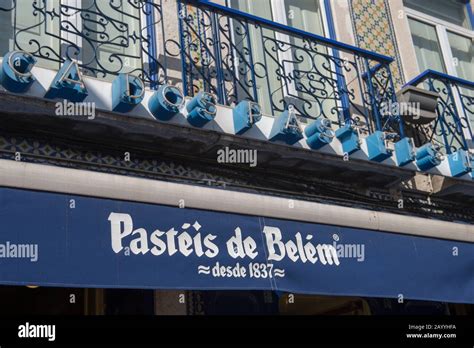 Pasteis De Belem Bakery And Store Making Pastel De Nata Which Is A