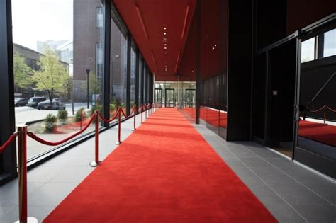 Déroulement Du Tapis Rouge Pour L inauguration D un Nouveau Musée Ou