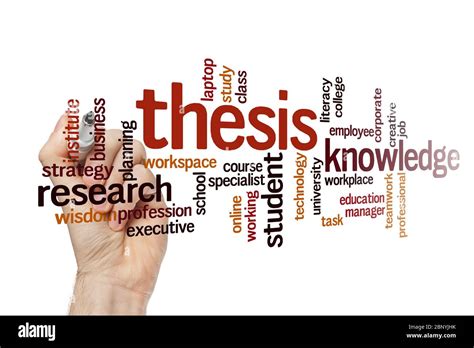 Thesis Word Cloud Concept On White Background Stock Photo Alamy