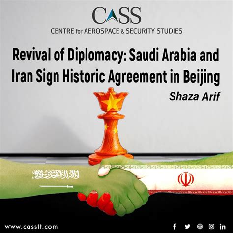 Revival of Diplomacy: Saudi Arabia and Iran Sign Historic Agreement in ...