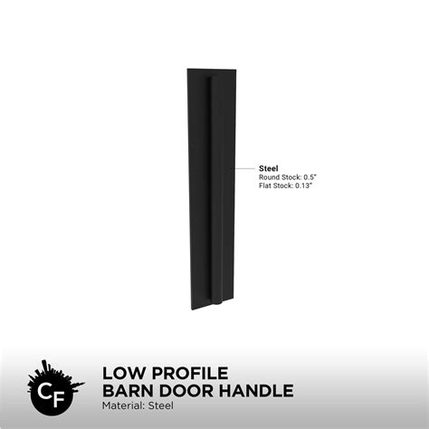 Low Profile Barn Door Handle Chicago Fabrications