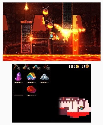 Steamworld Dig Nintendo Ds Screens And Art Gallery Cubed