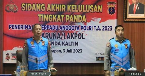 Polda Kaltim Gelar Sidang Terbuka Kelulusan Akhir Catar Akpol TA 2023