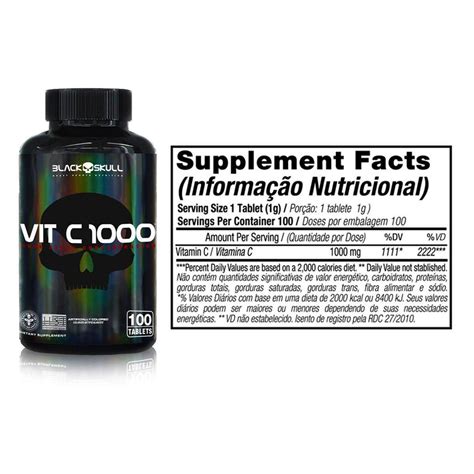 Vitamina C 1000 Black Skull Inter Shop