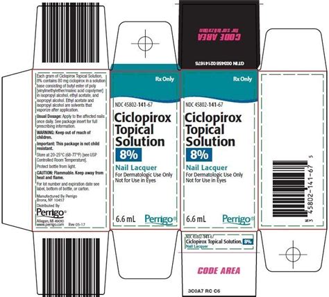 Ciclopirox Nail Lacquer Fda Prescribing Information Side Effects And