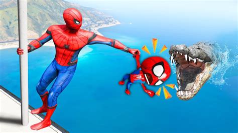 BEBÊ HOMEM ARANHA FAZENDO PARKOUR NO GTA 5 O FILME YouTube