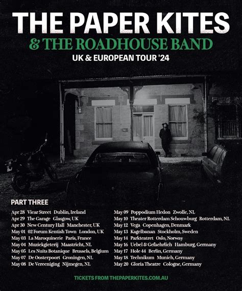 The Paper Kites - At The Roadhouse UK & EU Tour - 01 May 2024 - O2 Forum Kentish Town - Event ...