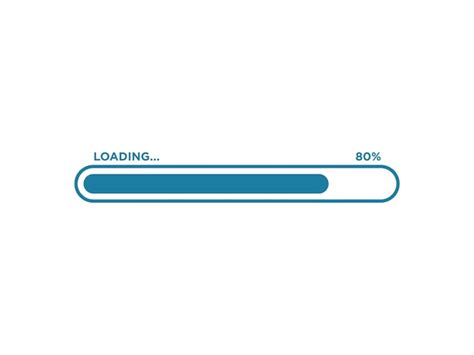 Premium Vector Loading Progress Bar Icon Vector Template