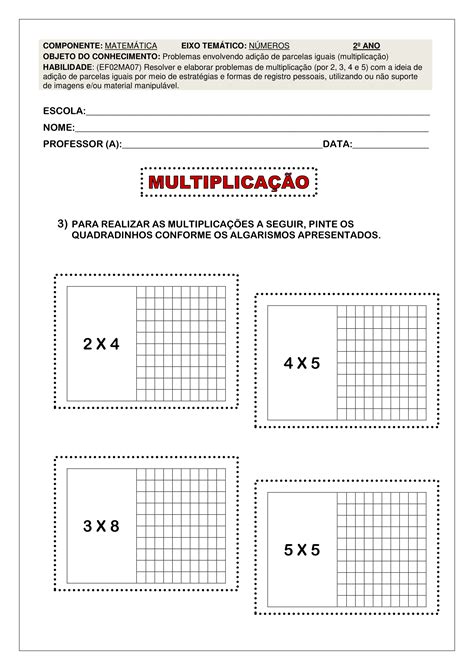 Atividades De Matem Tica Do Ao Ano Bncc Todos Podem Descubra