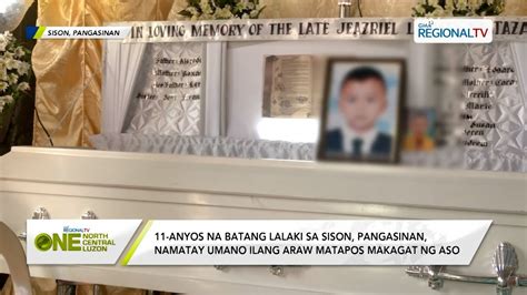 One North Central Luzon 11 Anyos Na Lalaki Sa Pangasinan Patay Ilang