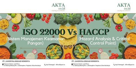 Perbedaan Iso Dengan Haccp Akta Co Id