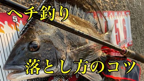 ヘチ釣り落とし方のコツ・・・【チヌ釣り 落とし込み 黒鯛】 Youtube