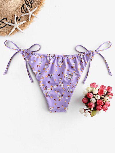 Floral Bikini Black White Floral Swimwear Swimsuit ZAFUL