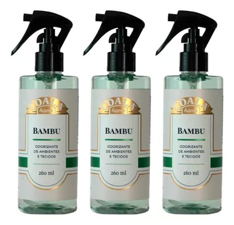 Kit 3 Coala Odorizante De Ambientes E Tecidos Bambu 260ml Frete grátis