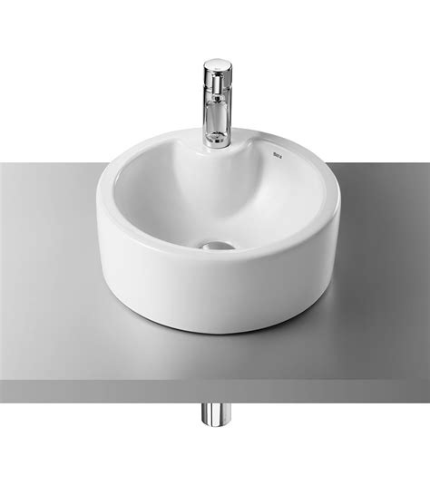 Roca Terra 350mm Round Over Countertop Basin With 1 Taphole