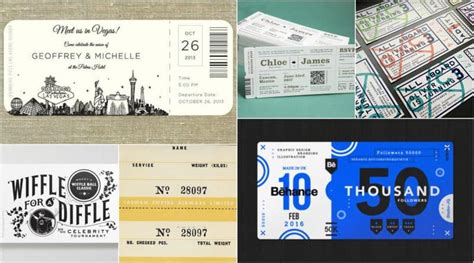 40 Ticket Designs That Will Inspire You | Inspirationfeed