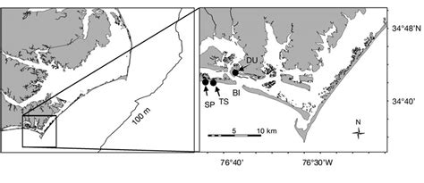 Study Location And Surrounding Area The Continental Shelf Margin Is