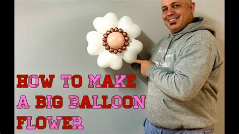 How To Make A Big Balloon Flower Using A Balloon Balloontutorial