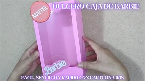 DULCERO CAJA DE BARBIE FACIL SENCILLO Y RAPIDO PARA TUS PEQUEÑAS