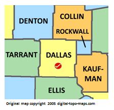 Dallas Tx County Map - Jenn Robena