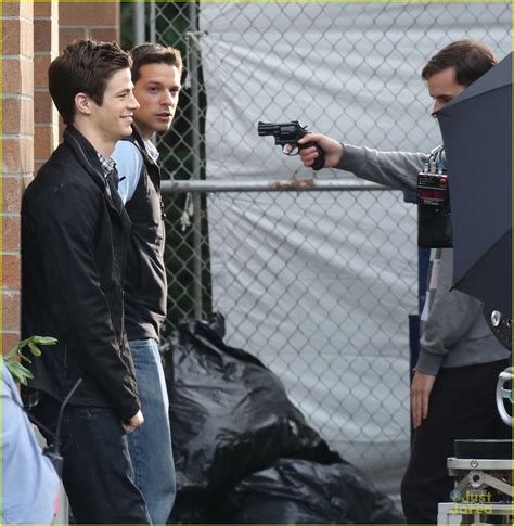 Grant Gustin Gets Held at Gunpoint on 'The Flash' Set! | Photo 721233 ...