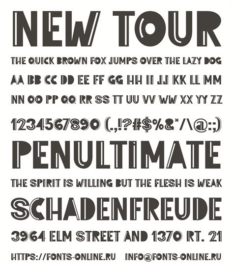 New Tour Font