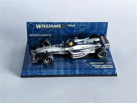 MINICHAMPS F1 WILLIAMS BMW FW22 Ralf Schumacher 2000 échelle 1 43 EUR