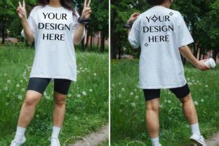 Front And Back C White Tshirt Mockup Graphic By Infinitim