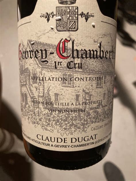 2020 Claude Dugat Gevrey Chambertin 1er Cru France Burgundy Côte De