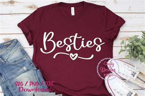 Besties SVG Hashtag Besties Svg Dxf And Png Instant Etsy