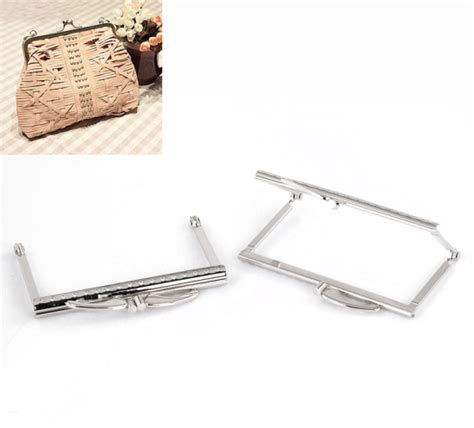 Doreenbeads Iron Based Alloy Kiss Clasp Lock Purse Frame Rectangle