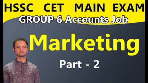 Marketing And Marketing Mix Hssc Cet Main Exam Commerce Group