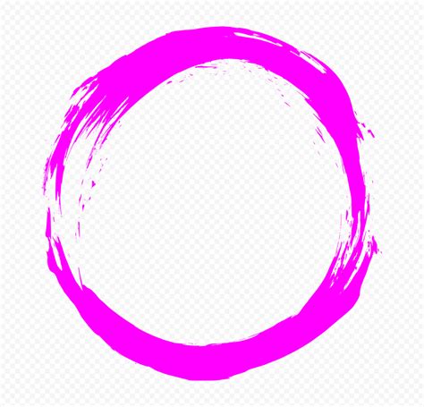 Pink Brush Stroke Circle Free Png Citypng