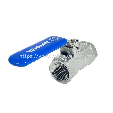 At100 Automa Ss304 Ss316 1 Pc Body Ball Valve 1000psi Thread End Handle W Locking Device