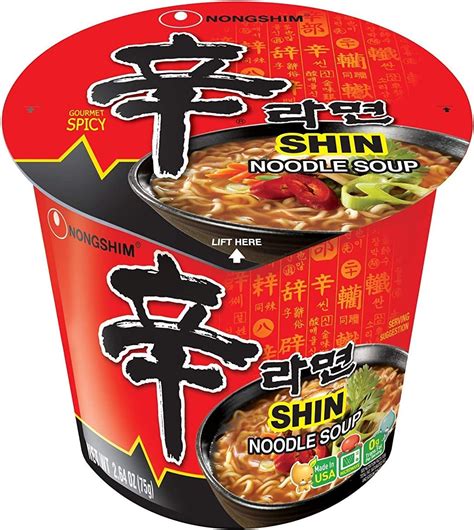 Nongshim Shin Ramyun Spicy Beef Ramen Noodle Soup Cup Chun Ching Market