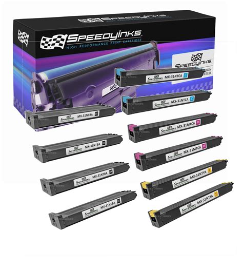 Speedyinks 10pk Compatible Sharp Mx 2600n Mx 3100n Toner 4x Mx31ntba