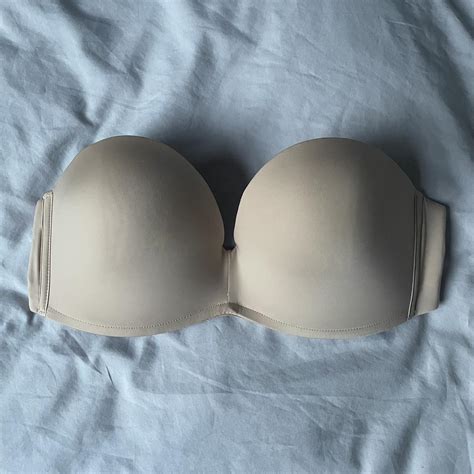 Wonderbra Strapless Nude Bra B Worn Once Good Depop
