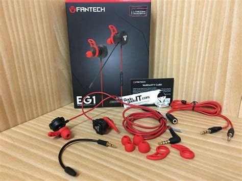 Jual Earphone Gaming Headset Fantech Eg1 In Ear With Mic And Volume