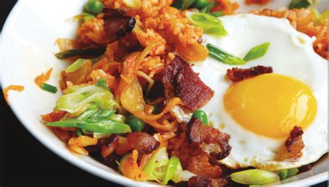 Eggs And Bacon With Spicy Fried Rice Recipe Food Republic