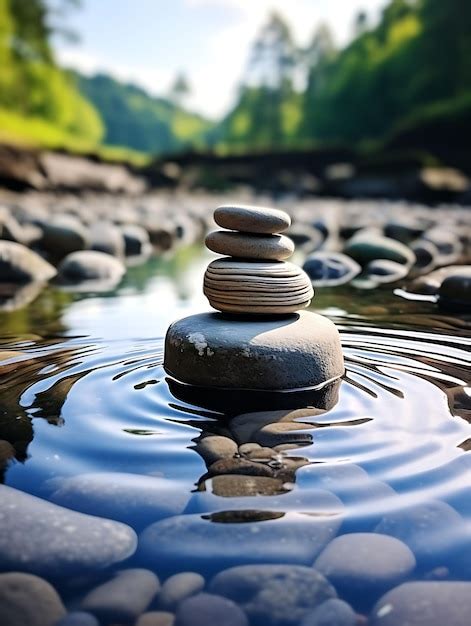 Premium Photo Photo Of Calm Zen Rock Garden With Carefully Arranged