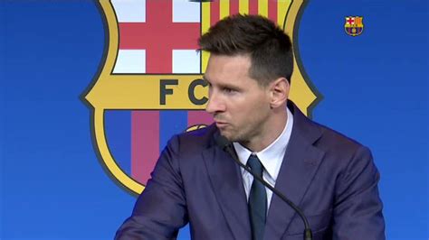 Leo Messi Se Despide De Su Barsa Entre Sollozos