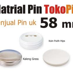 Jual Bahan Baku Pin Uk Mm Model Peniti Bros Putih Polos Jakarta