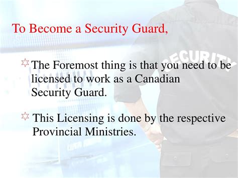 Ppt How To Become A Security Guard At Canada Powerpoint Presentation