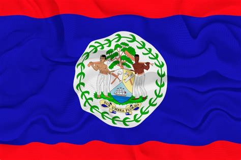 Bandeira Nacional De Belize Fundo Bandeira De Belize Foto Premium