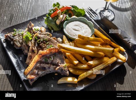 Icelandic Popular Grilled Lamb With Fries Iceland Is Know For Their