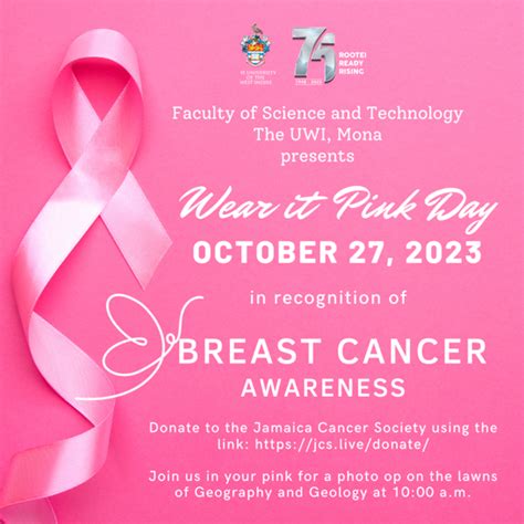 Wear it Pink Day | The Faculty of Science and Technology